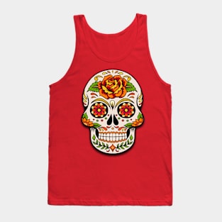 day of the dead skull Tank Top